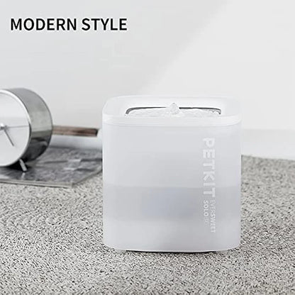 PETKIT 63oz/1.85L Pet Water Fountain for Cats and Small Dogs Super Quiet Hygienic Auto Power-Off Cat Water Dispenser